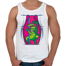 PRINTFASHION Nyuszi rúdtáncos_ - Férfi atléta - Fehér atléta, trikó