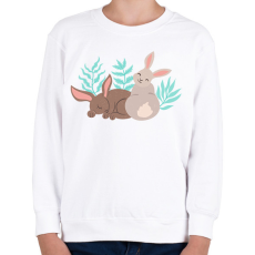 PRINTFASHION Nyuszik - Gyerek pulóver - Fehér