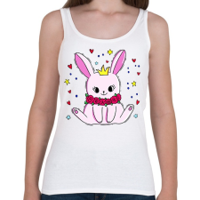 PRINTFASHION nyuszika-001 - Női atléta - Fehér női trikó