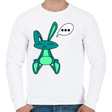 PRINTFASHION Nyuszika - Férfi pulóver - Fehér