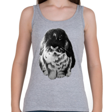 PRINTFASHION Nyuszika - Női atléta - Sport szürke női trikó