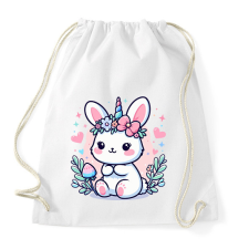 PRINTFASHION Nyuszikornis - Sportzsák, Tornazsák - Fehér tornazsák