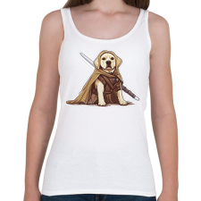 PRINTFASHION Obi Van Labrador - Női atléta - Fehér női trikó