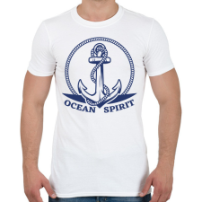 PRINTFASHION Oceán spirit - Férfi póló - Fehér férfi póló