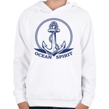 PRINTFASHION Oceán spirit - Gyerek kapucnis pulóver - Fehér gyerek pulóver, kardigán