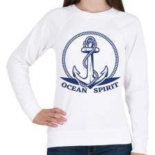 PRINTFASHION Oceán spirit - Női pulóver - Fehér női póló