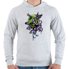 PRINTFASHION Octopus Tentacle - Férfi kapucnis pulóver - Sport szürke férfi pulóver, kardigán