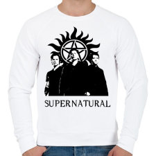 PRINTFASHION odaát - Férfi pulóver - Fehér férfi pulóver, kardigán