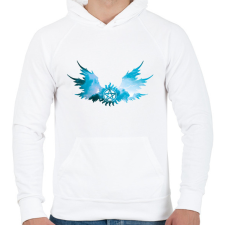 PRINTFASHION Odaát (Supernatural) - Férfi kapucnis pulóver - Fehér férfi pulóver, kardigán