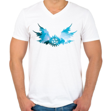 PRINTFASHION Odaát (Supernatural) - Férfi V-nyakú póló - Fehér