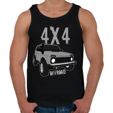 PRINTFASHION off road - Férfi atléta - Fekete atléta, trikó