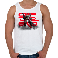 PRINTFASHION Off The Grid - Férfi atléta - Fehér atléta, trikó