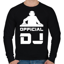 PRINTFASHION official dj - Férfi pulóver - Fekete férfi pulóver, kardigán