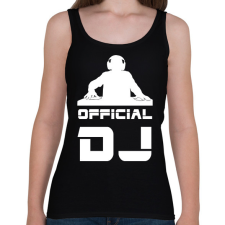 PRINTFASHION official dj - Női atléta - Fekete női trikó