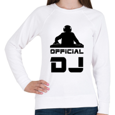 PRINTFASHION official dj - Női pulóver - Fehér női pulóver, kardigán
