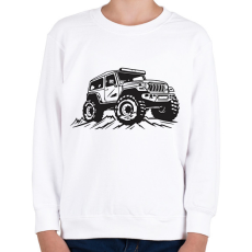 PRINTFASHION offroad - Gyerek pulóver - Fehér