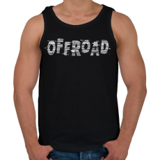 PRINTFASHION Offroad nyomok - Férfi atléta - Fekete
