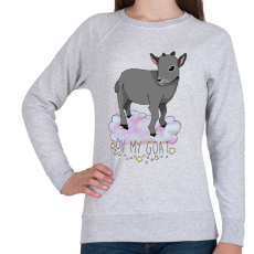 PRINTFASHION Oh my goat - Női pulóver - Sport szürke