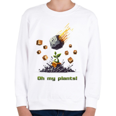 PRINTFASHION Oh my plants! - Gyerek pulóver - Fehér