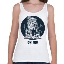 PRINTFASHION Oh No - Női atléta - Fehér női trikó