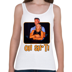 PRINTFASHION Oh sh*t - Női atléta - Fehér