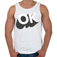 PRINTFASHION OK - Férfi atléta - Fehér