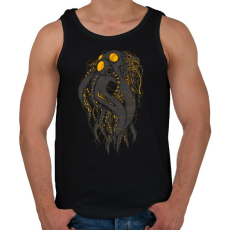 PRINTFASHION Oktobot - Férfi atléta - Fekete