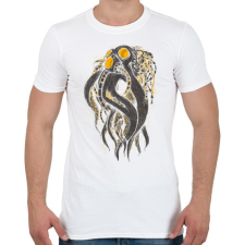 PRINTFASHION Oktobot - Férfi póló - Fehér férfi póló