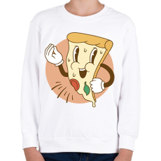 PRINTFASHION Olasz pizza - Gyerek pulóver - Fehér