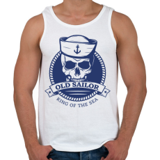 PRINTFASHION Old sailor - Férfi atléta - Fehér