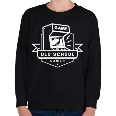 PRINTFASHION Old School Gamer - Gyerek pulóver - Fekete