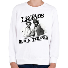 PRINTFASHION Old School Legends - Gyerek pulóver - Fehér gyerek pulóver, kardigán