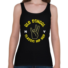 PRINTFASHION Old school - Női atléta - Fekete női trikó