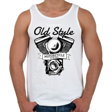 PRINTFASHION Old Style - Férfi atléta - Fehér