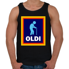 PRINTFASHION OLDI  - Férfi atléta - Fekete atléta, trikó