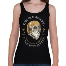 PRINTFASHION OLDSCHOOL - Női atléta - Fekete női trikó