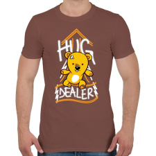 PRINTFASHION Ölelés - Férfi póló - Mogyoróbarna férfi póló