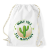 PRINTFASHION Ölelj meg egy kaktuszt - Sportzsák, Tornazsák - Fehér