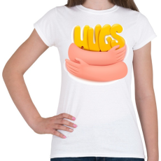 PRINTFASHION Ölelj meg - Női póló - Fehér