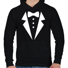 PRINTFASHION Öltöny - Férfi kapucnis pulóver - Fekete