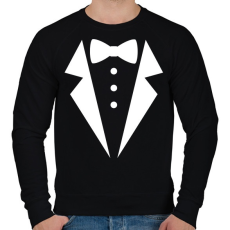 PRINTFASHION Öltöny - Férfi pulóver - Fekete