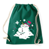 PRINTFASHION Olvadt hóember - Sportzsák, Tornazsák - Sötétzöld