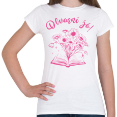 PRINTFASHION Olvasni jó! - Női póló - Fehér