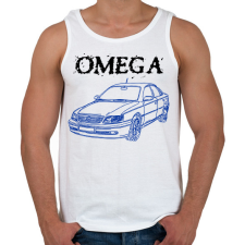 PRINTFASHION Omega - Férfi atléta - Fehér atléta, trikó