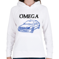 PRINTFASHION Omega - Női kapucnis pulóver - Fehér női pulóver, kardigán