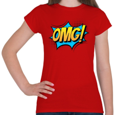 PRINTFASHION OMG! - Női póló - Piros női póló