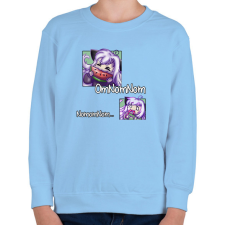 PRINTFASHION Omnomnom - Gyerek pulóver - Világoskék gyerek pulóver, kardigán