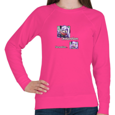 PRINTFASHION Omnomnom  - Női pulóver - Fukszia