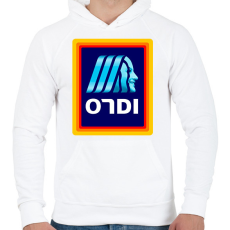 PRINTFASHION Ondi - Férfi kapucnis pulóver - Fehér