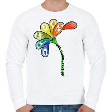 PRINTFASHION one dowb - Férfi pulóver - Fehér férfi pulóver, kardigán